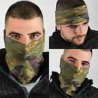 New Zealand Kaka Bird Neck Gaiter Kowhai Flower Landscape Style