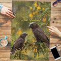 New Zealand Kaka Bird Puzzle Kowhai Flower Landscape Style