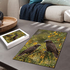 New Zealand Kaka Bird Puzzle Kowhai Flower Landscape Style