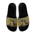 New Zealand Kaka Bird Slide Sandals Kowhai Flower Landscape Style