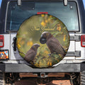 New Zealand Kaka Bird Spare Tire Cover Kowhai Flower Landscape Style