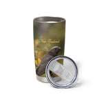 New Zealand Kaka Bird Tumbler Cup Kowhai Flower Landscape Style