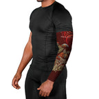 New Zealand Kaka Bird Personalised Arm Sleeves Pohutukawa Matariki Maori Pattern