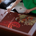 New Zealand Kaka Bird Personalised Puzzle Pohutukawa Matariki Maori Pattern