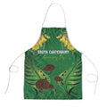 South Canterbury Anniversary Day Apron Kiwi Kowhai Silver Fern Maori Pattern