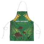 South Canterbury Anniversary Day Apron Kiwi Kowhai Silver Fern Maori Pattern