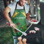 South Canterbury Anniversary Day Apron Kiwi Kowhai Silver Fern Maori Pattern