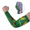 Personalised South Canterbury Anniversary Day Arm Sleeves Kiwi Kowhai Silver Fern Maori Pattern