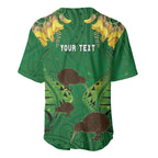 Personalised South Canterbury Anniversary Day Baseball Jersey Kiwi Kowhai Silver Fern Maori Pattern