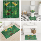 South Canterbury Anniversary Day Bathroom Set Kiwi Kowhai Silver Fern Maori Pattern