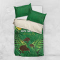 South Canterbury Anniversary Day Bedding Set Kiwi Kowhai Silver Fern Maori Pattern