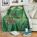 South Canterbury Anniversary Day Blanket Kiwi Kowhai Silver Fern Maori Pattern