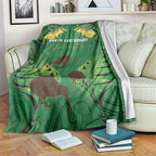 South Canterbury Anniversary Day Blanket Kiwi Kowhai Silver Fern Maori Pattern