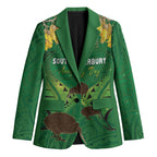 Personalised South Canterbury Anniversary Day Blazer Kiwi Kowhai Silver Fern Maori Pattern