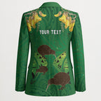 Personalised South Canterbury Anniversary Day Blazer Kiwi Kowhai Silver Fern Maori Pattern