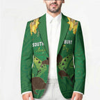 Personalised South Canterbury Anniversary Day Blazer Kiwi Kowhai Silver Fern Maori Pattern