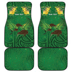 Personalised South Canterbury Anniversary Day Car Mats Kiwi Kowhai Silver Fern Maori Pattern