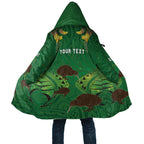 Personalised South Canterbury Anniversary Day Cloak Kiwi Kowhai Silver Fern Maori Pattern