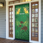Personalised South Canterbury Anniversary Day Door Cover Kiwi Kowhai Silver Fern Maori Pattern