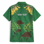 Personalised South Canterbury Anniversary Day Hawaiian Shirt Kiwi Kowhai Silver Fern Maori Pattern