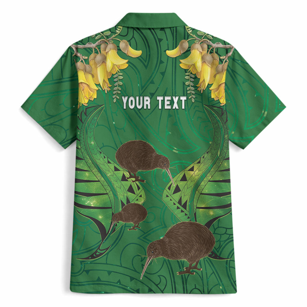 Personalised South Canterbury Anniversary Day Hawaiian Shirt Kiwi Kowhai Silver Fern Maori Pattern
