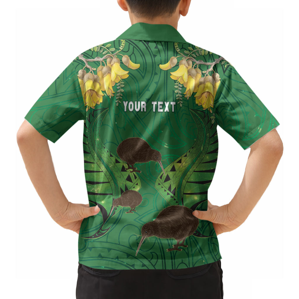 Personalised South Canterbury Anniversary Day Hawaiian Shirt Kiwi Kowhai Silver Fern Maori Pattern