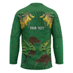 Personalised South Canterbury Anniversary Day Hockey Jersey Kiwi Kowhai Silver Fern Maori Pattern