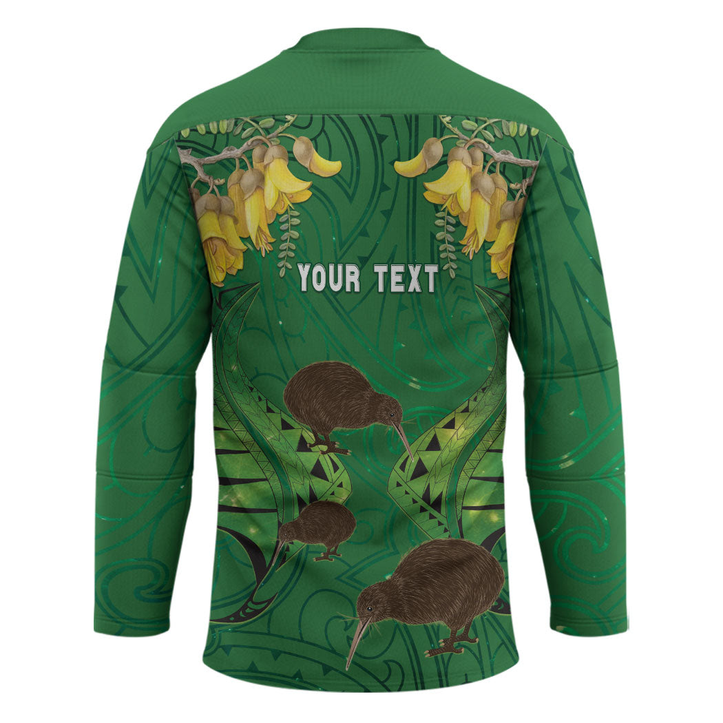 Personalised South Canterbury Anniversary Day Hockey Jersey Kiwi Kowhai Silver Fern Maori Pattern