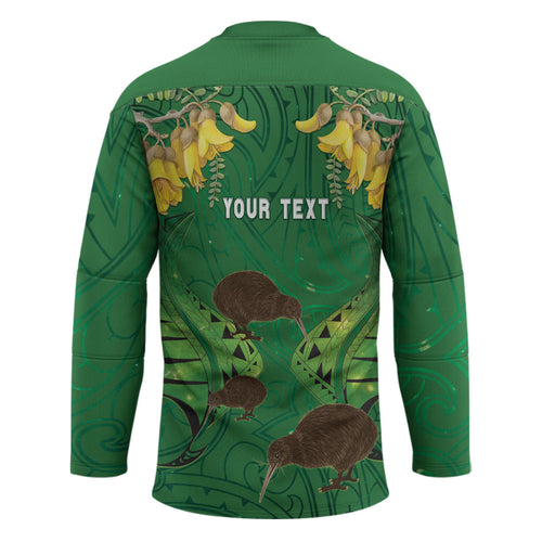 Personalised South Canterbury Anniversary Day Hockey Jersey Kiwi Kowhai Silver Fern Maori Pattern