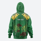 Personalised South Canterbury Anniversary Day Hoodie Kiwi Kowhai Silver Fern Maori Pattern