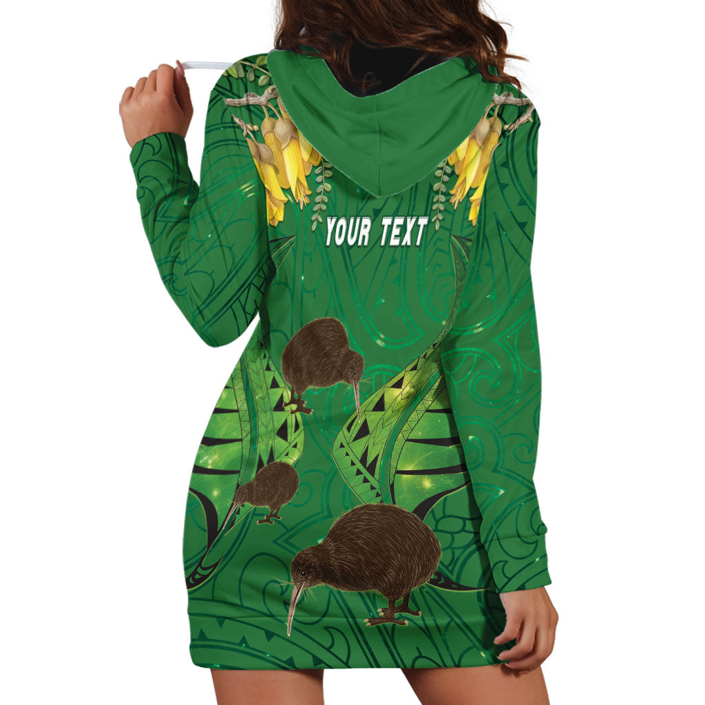 Personalised South Canterbury Anniversary Day Hoodie Dress Kiwi Kowhai Silver Fern Maori Pattern