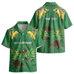 Personalised South Canterbury Anniversary Day Kid Hawaiian Shirt Kiwi Kowhai Silver Fern Maori Pattern