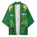 Personalised South Canterbury Anniversary Day Kimono Kiwi Kowhai Silver Fern Maori Pattern