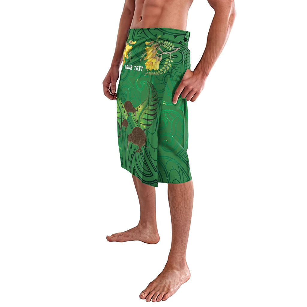 Personalised South Canterbury Anniversary Day Lavalava Kiwi Kowhai Silver Fern Maori Pattern