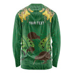 Personalised South Canterbury Anniversary Day Long Sleeve Shirt Kiwi Kowhai Silver Fern Maori Pattern
