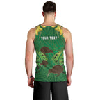 Personalised South Canterbury Anniversary Day Men Tank Top Kiwi Kowhai Silver Fern Maori Pattern