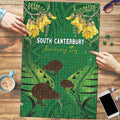 South Canterbury Anniversary Day Puzzle Kiwi Kowhai Silver Fern Maori Pattern