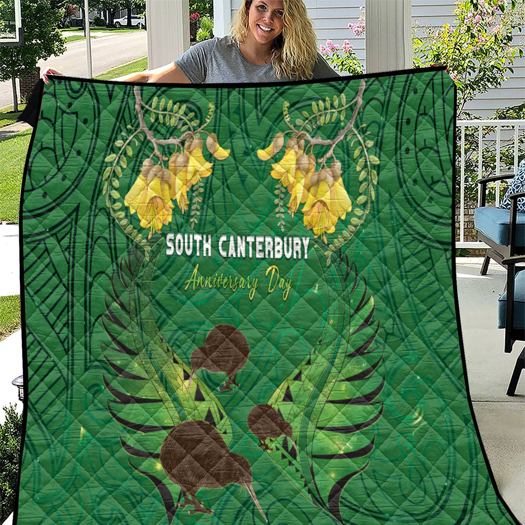 South Canterbury Anniversary Day Quilt Kiwi Kowhai Silver Fern Maori Pattern