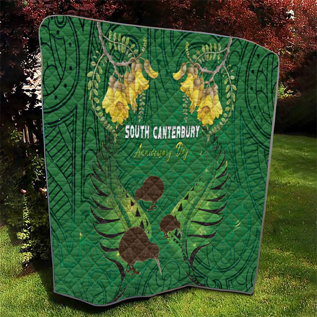 South Canterbury Anniversary Day Quilt Kiwi Kowhai Silver Fern Maori Pattern