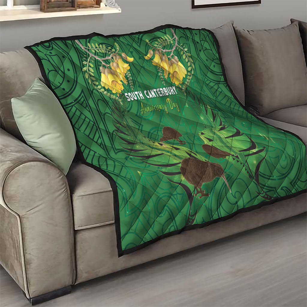 South Canterbury Anniversary Day Quilt Kiwi Kowhai Silver Fern Maori Pattern