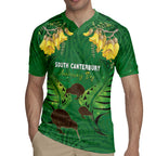 Personalised South Canterbury Anniversary Day Rugby Jersey Kiwi Kowhai Silver Fern Maori Pattern
