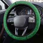 South Canterbury Anniversary Day Steering Wheel Cover Kiwi Kowhai Silver Fern Maori Pattern
