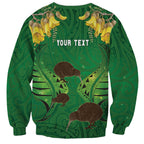 Personalised South Canterbury Anniversary Day Sweatshirt Kiwi Kowhai Silver Fern Maori Pattern