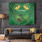 South Canterbury Anniversary Day Tapestry Kiwi Kowhai Silver Fern Maori Pattern