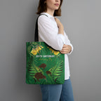 South Canterbury Anniversary Day Tote Bag Kiwi Kowhai Silver Fern Maori Pattern