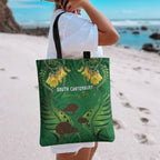 South Canterbury Anniversary Day Tote Bag Kiwi Kowhai Silver Fern Maori Pattern