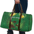 South Canterbury Anniversary Day Travel Bag Kiwi Kowhai Silver Fern Maori Pattern