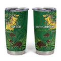 Personalised South Canterbury Anniversary Day Tumbler Cup Kiwi Kowhai Silver Fern Maori Pattern