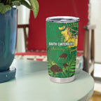 Personalised South Canterbury Anniversary Day Tumbler Cup Kiwi Kowhai Silver Fern Maori Pattern