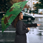 South Canterbury Anniversary Day Umbrella Kiwi Kowhai Silver Fern Maori Pattern